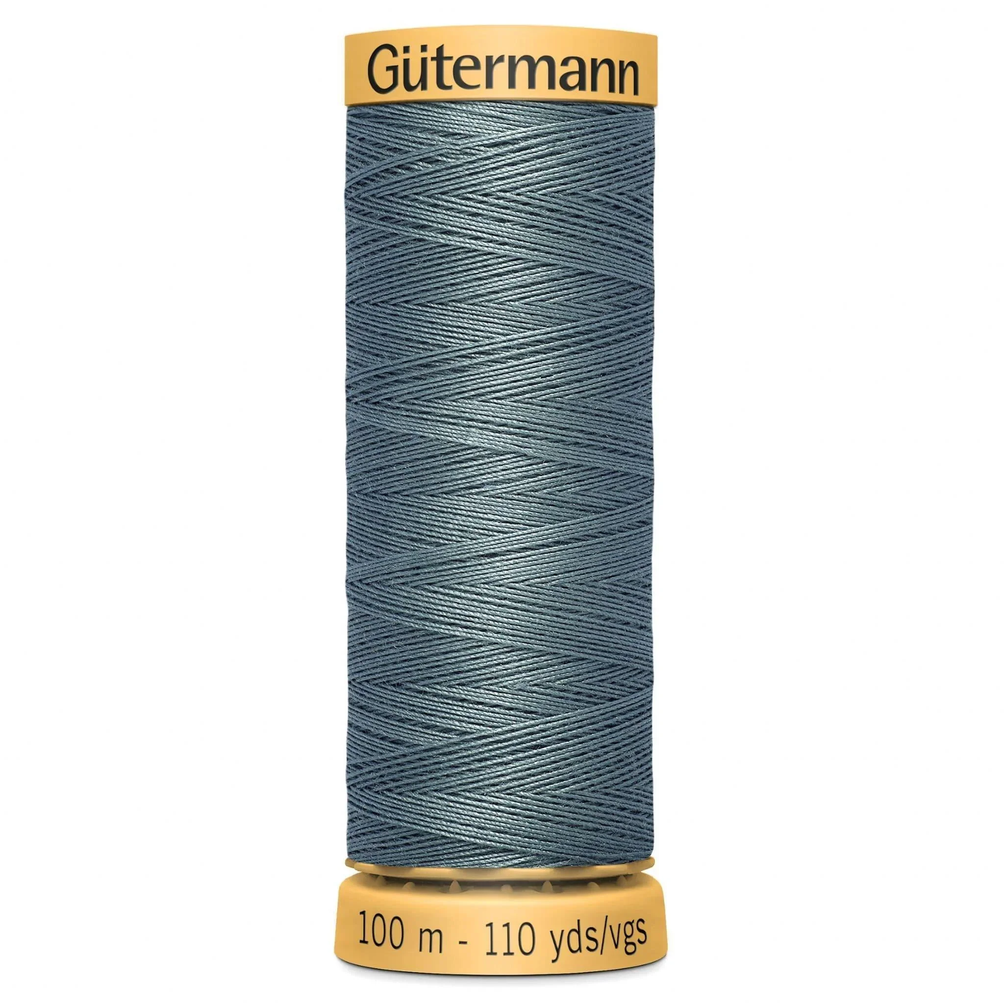 7414 Gutermann Natural Cotton Thread 100m - Grey Blue