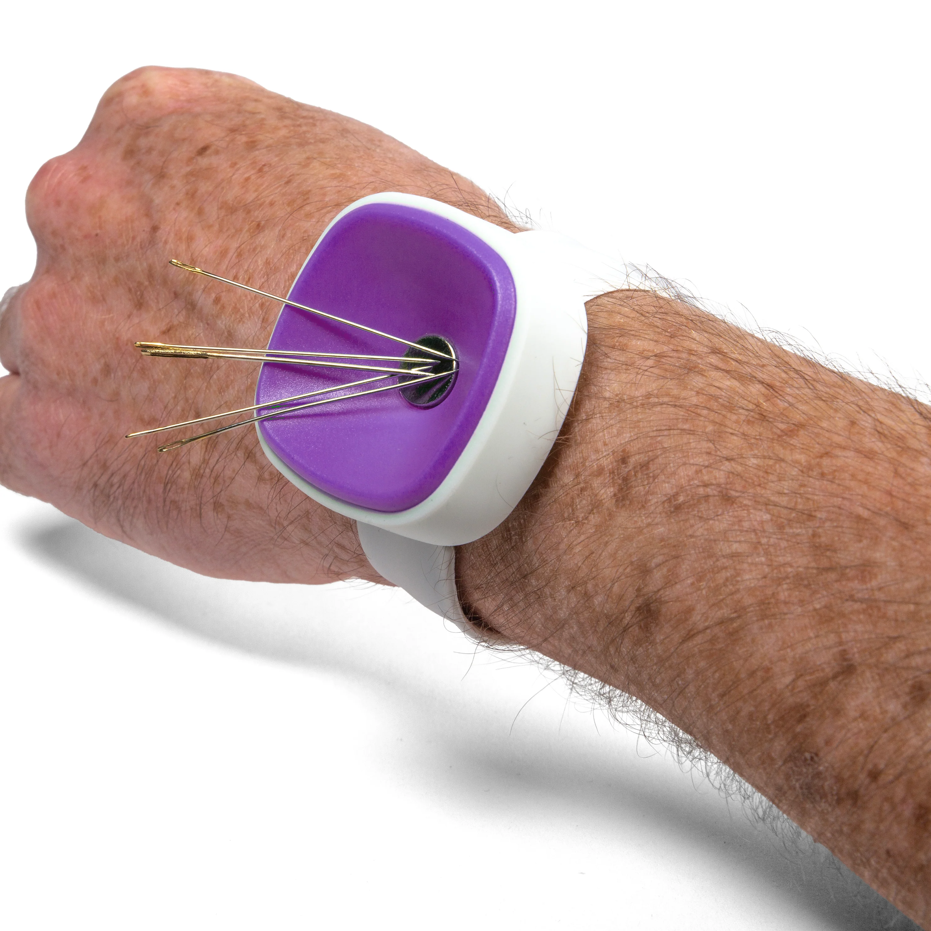 Magnetic Pin Holder Wristband – Adjustable Sewing Wristband with Strong Magnets